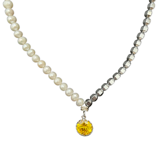 Pearl Charm Necklace